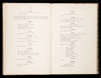 Libretto de Tosca por Giacomo Puccini, Edição Ricordi, Itália