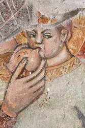 Particular Madonna amamentando o Menino; fresco