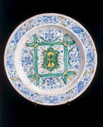 Prato com o Leão Rampante, Cafaggiolo maufacture