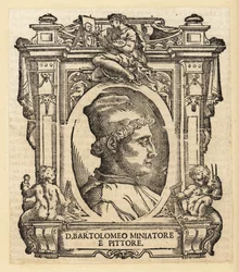 Retrato de Bartolomeo della Gatta, pintor, iluminador e arquitecto italiano (florentino)