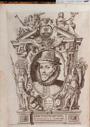 Retrato de Cesare Black chamado Il Trombone (1536-1604), um bailarino italiano