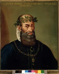 Retrato de Claudio Merulo (Merlotti, Merulus) (1533-1604) compositor italiano do século XVII.