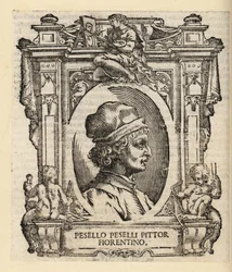Retrato de Francesco Pesellino, pintor italiano de Florença