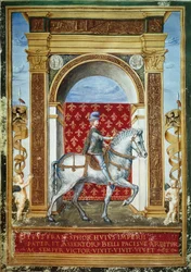 Retrato de Francesco Sforza a cavalo