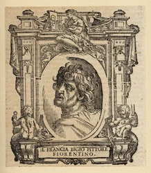 Retrato de Franciabigio, pintor italiano da Renascença Florentina