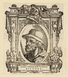 Retrato de Giovanni Nanni, pintor e arquiteto italiano nascido em Udine