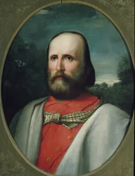 Retrato de Giuseppe Garibaldi (óleo sobre tela)