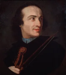 Retrato de Giuseppe Tartini (1692-1770) Violinista e compositor italiano.