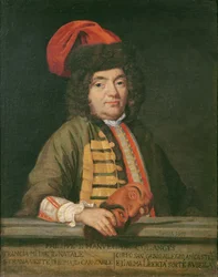 Retrato de Philippe Emmanuel de Coulanges vestido para o carnaval, 1690