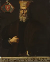 Retrato de Roberto Castiglione, início de 1600s (óleo sobre tela)