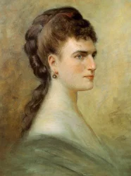 Retrato de Teresa Stolz (pastel sobre papel)