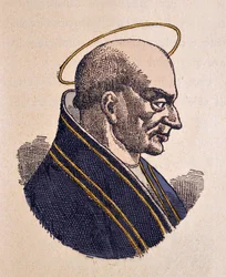 Retrato do Papa Adeodat ou Dieudonne Ier (Deusdedit ou Adeodatus ou Deodatus ou Adeodato) (615-618)