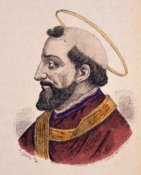 Retrato do Papa Alexandre (Alexandre ou Alessandro I) Ier (105-115)