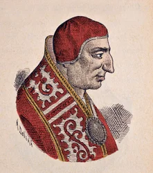 Retrato do Papa Benoit VIII (benedetto, Benedito ou Benedito) (1012-1024)