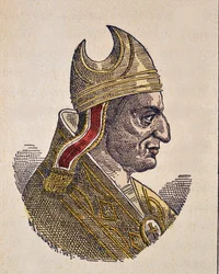 Retrato do Papa Bonifácio IV (Bonifacius ou Bonifacio) (608-615)