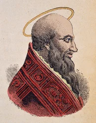 Retrato do Papa Eleuthere (Eleuterus ou Eleutherius ou Eleuterio) (ca. 175-189)