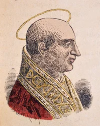Retrato do Papa Eutychien (Eutychianus ou Eutychianus ou Eutichiano) (275-293)