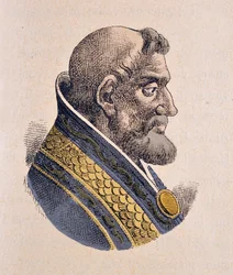 Retrato do Papa Honório III (Onorio) (1213-1227)