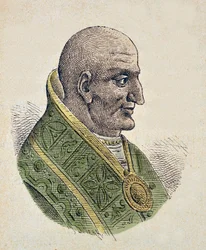 Retrato do Papa João VII (Giovanni ou Ioannes) (705-707)