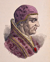 Retrato do Papa Vigílio (Vigilius ou Vigilio) (537-555)