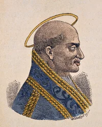 Retrato do Papa Zephyrin (Zephyrinus ou Zefirino ou Zefferino) (199-217)