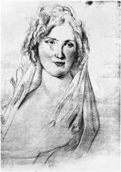 Retrato presumido de Angela Pietragrua, condessa Simonetta, amante do escritor francês Stendhal, quando estava na Itália, entre setembro de 1811 e 1815