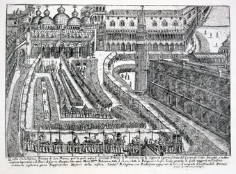 Procissão de Corpus Christi na Piazza San Marco, 1876