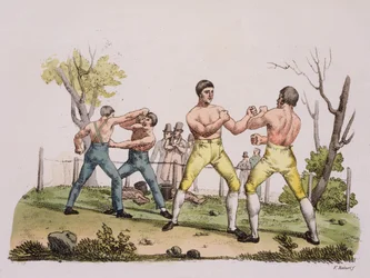 Pugilistas, prancha 31 de A História das Nações