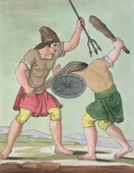 Gladiadores Romanos, de LAntica Roma, 1825