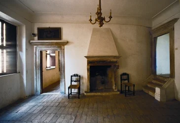 Quarto com lareira na casa de nascimento de Rafael (1483-1520)