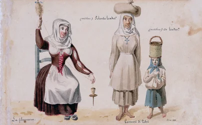 Fantasias Sardas de Tissi, impressão ms. 257, Coleção Cominotti