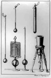 Instrumentos científicos, de Bedetti, gravados por Gaetano Guadagnini (1800-1860)