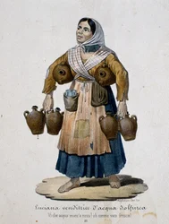 Vendedor de água sulfurosa, Itália