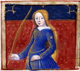 Sinal da Virgem. Horóscopo italiano, meados do século XV.