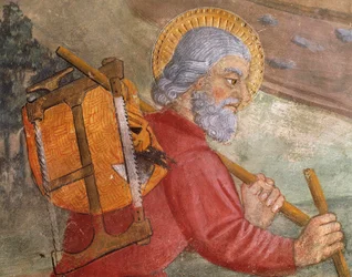 São José, detalhe de Flight into Egypt