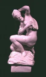 Estatueta, após uma fábrica de bronze de Giambologna (1529-1608) Vinovo, final do século XVIII (porcelana)