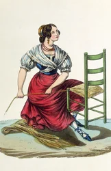 Cadeira de palha