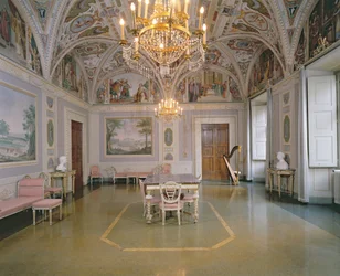 A Sala da Audiência, afrescos pintados por Matteo Rosselli (1578-1650) em 1623