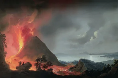 A erupção do Vesúvio em 1810