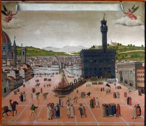 A pira de Girolamo Savonarola na Piazza della Signoria, Florença em 1498 (pintura)
