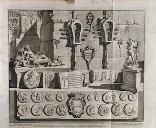 Sempre que os (sinos), várias representações da irmã por Bento Bacchinius (1651-1721)