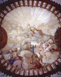 Triunfo da Imperatriz Maria Teresa da Áustria (1717-80) (pintura de teto)