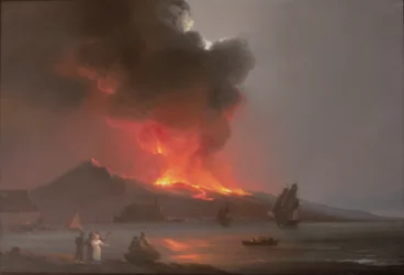 Vesúvio em erupção em 1820