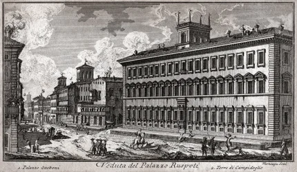 Via del Corso, Roma. (gravura