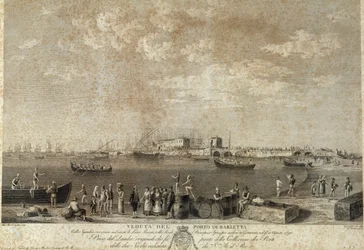 Vista do porto de Barletta