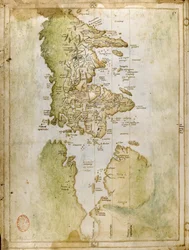 Mapa do mundo, atlas Portolan, Vesconte de Maggiolo