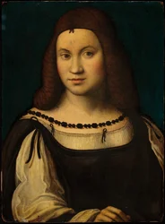 Retrato de uma senhora (tempera no painel)