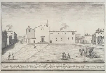 Vista, igreja, san, marco, florença