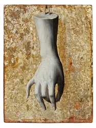 Natureza Morta de uma Mão Feminina Esculpida (óleo sobre painel)