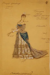 Figurino para o balé A Bela Adormecida de P. Tchaikovsky, 1887